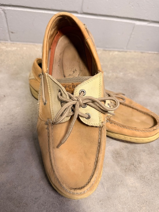 Sperry Other - Sperry Men's Top Sider Tan Nubuck Boat Shoes